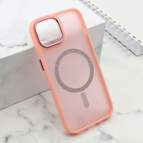 Zastitna futrola SHINING MAGSAFE - iPhone 15 roze (MS).