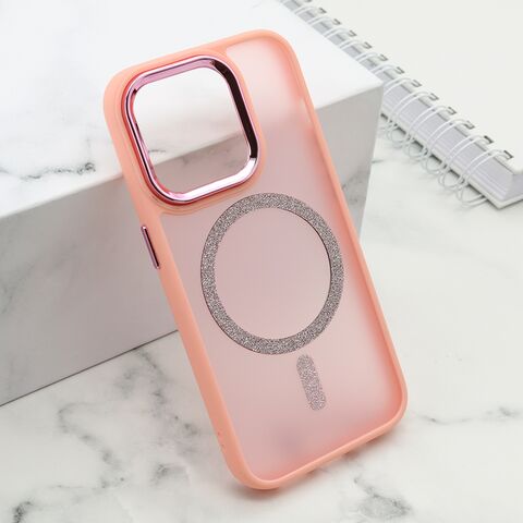 Zastitna futrola SHINING MAGSAFE - iPhone 15 Pro (6.1) roze (MS).