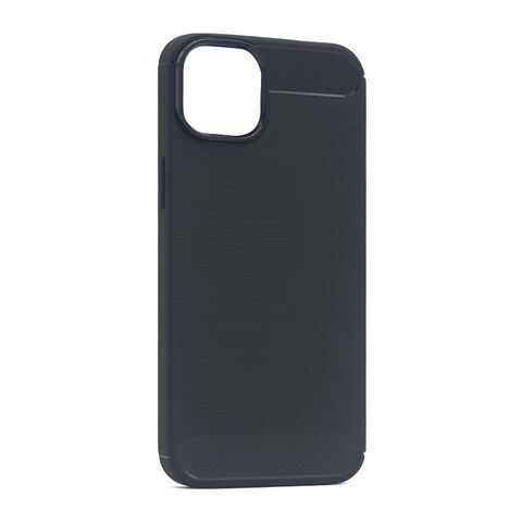 Zastitna silikonska futrola BRUSHED - iPhone 14 Plus (6.7) crna (MS).
