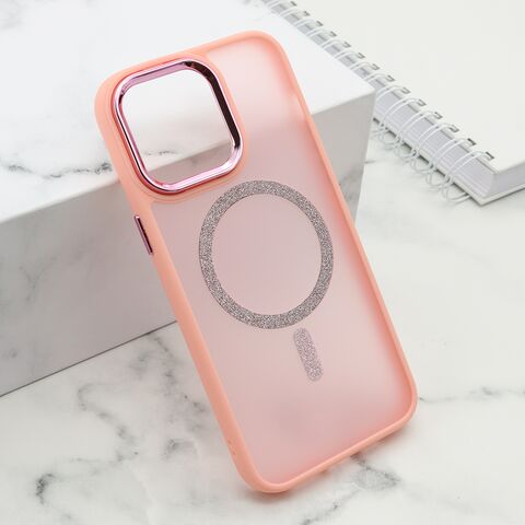 Zastitna futrola SHINING MAGSAFE - iPhone 15 Pro Max (6.7) roze (MS).