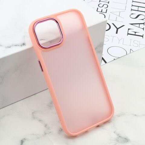 Zastitna futrola SHINING CAMERA - iPhone 15 roze (MS).