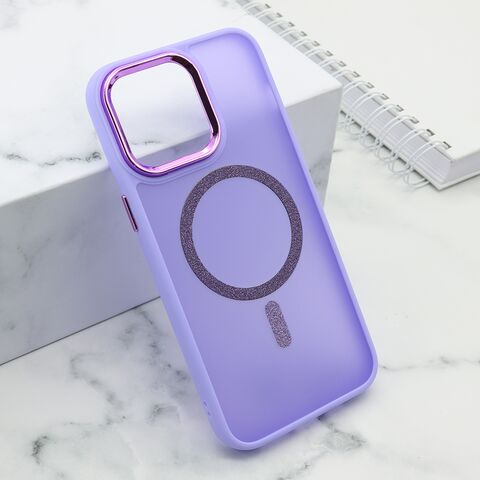 Zastitna futrola SHINING MAGSAFE - iPhone 15 Pro Max (6.7) ljubicasta (MS).