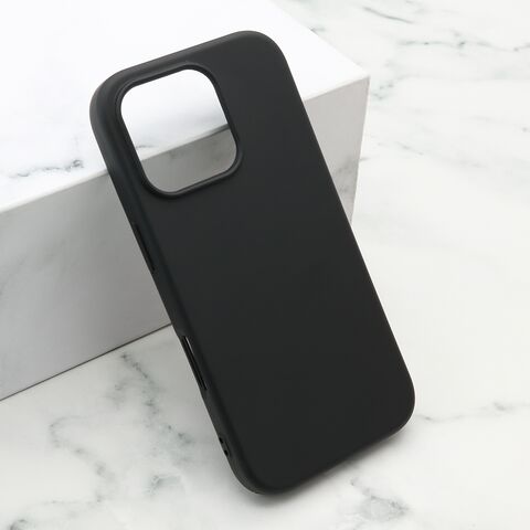 Zastitna futrola Soft Silicone - iPhone 16 Pro (6.3) crna (MS).