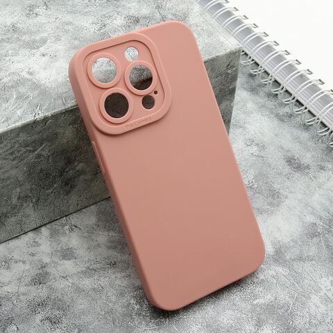 Zastitna silikonska futrola Pro Camera - iPhone 15 Pro (6.1) roze (MS).