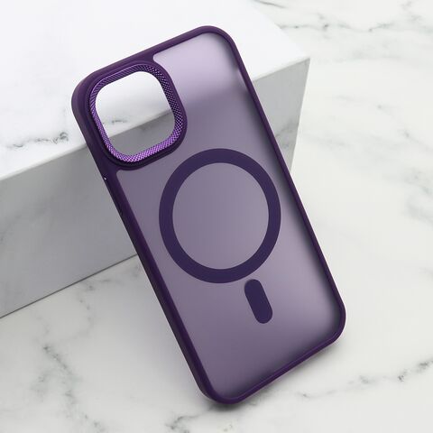 Zastitna futrola SILKY MAGSAFE II - Iphone 12/12 Pro (6.1) ljubicasta (MS).