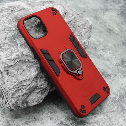 Zastitna futrola Square Ring - iPhone 15 Plus crvena (MS).