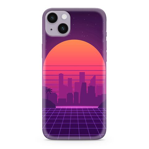 PRINT CLEAR silikonska futrola skin (ultra tanka) NEON WAVE - iPhone 14 Plus (6.7) NW04 (MS).
