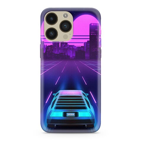 PRINT CLEAR silikonska futrola skin (ultra tanka) NEON WAVE - iPhone 14 Pro Max (6.7) NW02 (MS).
