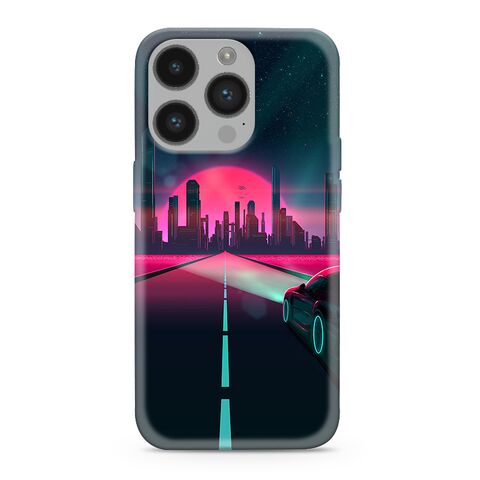 PRINT CLEAR silikonska futrola skin (ultra tanka) NEON WAVE - iPhone 14 Pro (6.1) NW01 (MS).