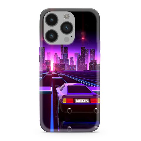 PRINT CLEAR silikonska futrola skin (ultra tanka) NEON WAVE - iPhone 14 Pro (6.1) NW03 (MS).