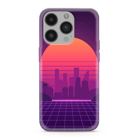 PRINT CLEAR silikonska futrola skin (ultra tanka) NEON WAVE - iPhone 14 Pro (6.1) NW04 (MS).