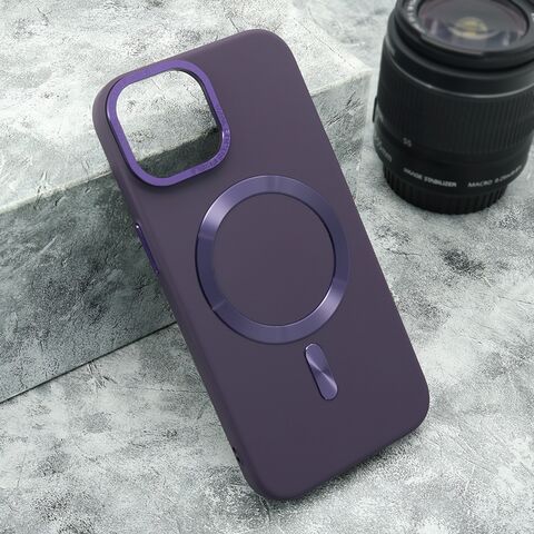 Zastitna futrola TRUE COLOR MAGSAFE - iPhone 15 ljubicasta (MS).