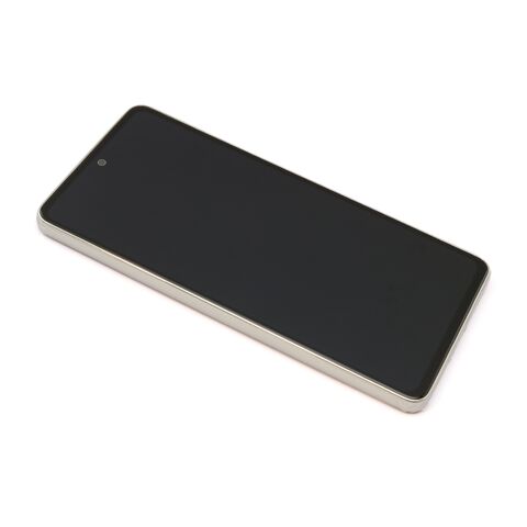 LCD ekran (displej) - Samsung A536 (A53 5G 2022) + Touch screen + okvir Full ORG beli (GH82-28024B/28025B) (MS).