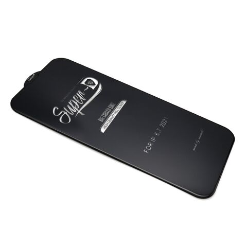 Tempered glass (zastitno staklo za ekran) 11D - Iphone 13 Pro Max/14 Plus (6.7) SUPER D crna (MS).