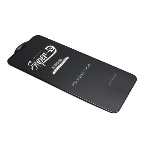 Tempered glass (zastitno staklo za ekran) 11D - Iphone X/XS/11 Pro SUPER D crna (MS).