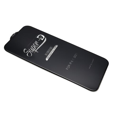 Tempered glass (zastitno staklo za ekran) 11D - Iphone 13/13 Pro/14 (6.1) SUPER D crna (MS).