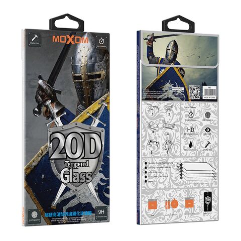 Tempered glass (zastitno staklo za ekran) MOXOM 20D - iPhone 16 Pro Max (6.9) (MS).