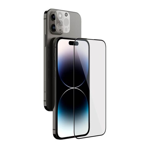Tempered glass (zastitno staklo za ekran) Nillkin 2u1 HD - iPhone 14 Pro Max (6.7) crna (MS).