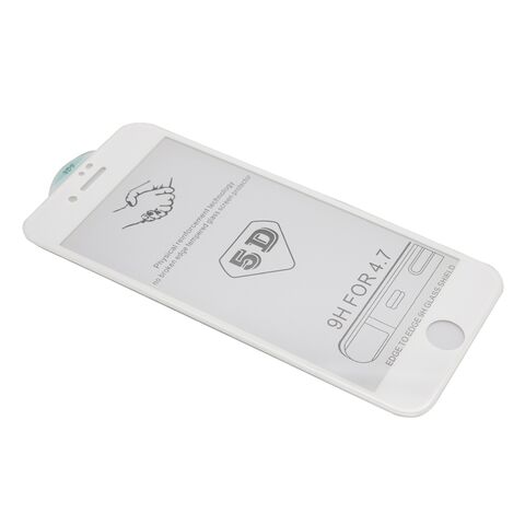 Tempered glass (zastitno staklo za ekran) 5D - Iphone 7/8 bela (MS).