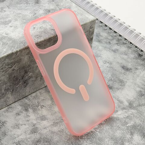 Zastitna futrola BLURRY MagSafe - iPhone 15 roze (MS).