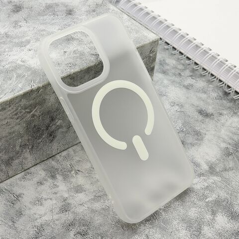 Zastitna futrola BLURRY MagSafe - iPhone 15 Pro Max (6.7) bela (MS).
