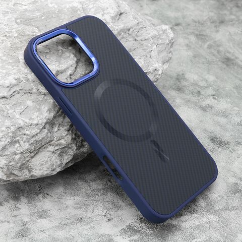Zastitna futrola CARBON MagSafe - iPhone 16 Pro Max (6.9) plava (MS).