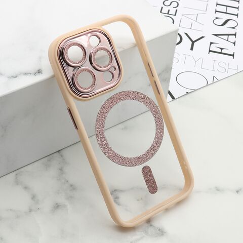 Zastitna futrola DIAMOND MagSafe - iPhone 15 Pro (6.1) roze (MS).