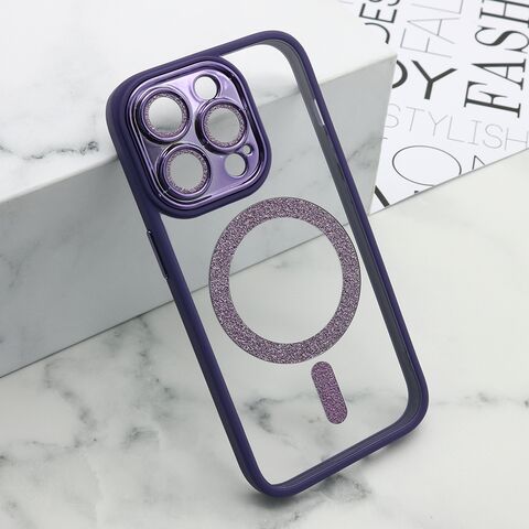 Zastitna futrola DIAMOND MagSafe - iPhone 14 Pro (6.1) ljubicasta (MS).