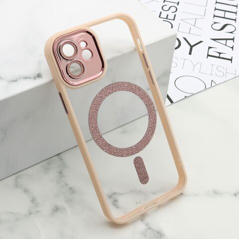 Zastitna futrola DIAMOND MagSafe - iPhone 12 roze (MS).