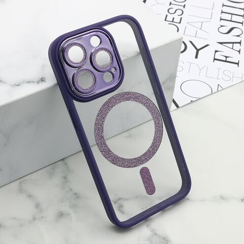 Zastitna futrola DIAMOND MagSafe - iPhone 15 Pro (6.1) ljubicasta (MS).