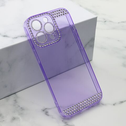 Zastitna futrola DIAMOND SIDE - iPhone 13 Pro (6.1) ljubicasta (MS).