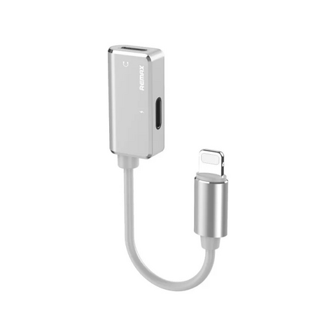 Adapter REMAX - slusalice I punjenje iPhone RL-LA02i beli.