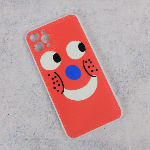Zastitna futrola Smile face - iPhone 11 Pro Max 6.5 crvena.