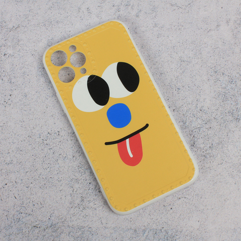 Zastitna futrola Smile face - iPhone 11 Pro zuta.