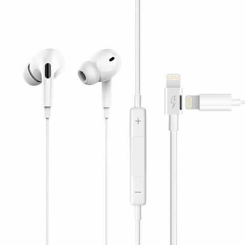 Slusalice sa adapterom - punjenje JH-015 za iPhone lightning bele.