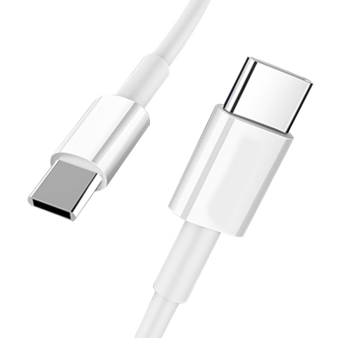 Data kabl KONFULON DC15 PD 18W Type C na Type C beli 1m.