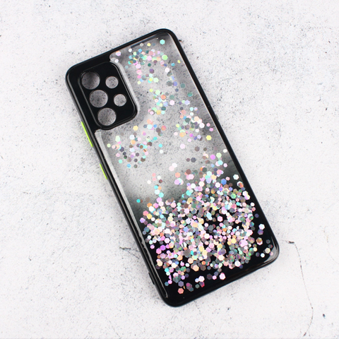 Zastitna futrola okvir Glitter - Samsung A525 Galaxy A52 4G/A526 Galaxy A52 5G/A528B Galaxy A52s 5G crna.