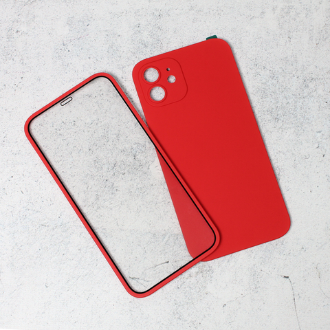 Zastitna futrola Slim 360 Full - iPhone 12 6.1 crvena.