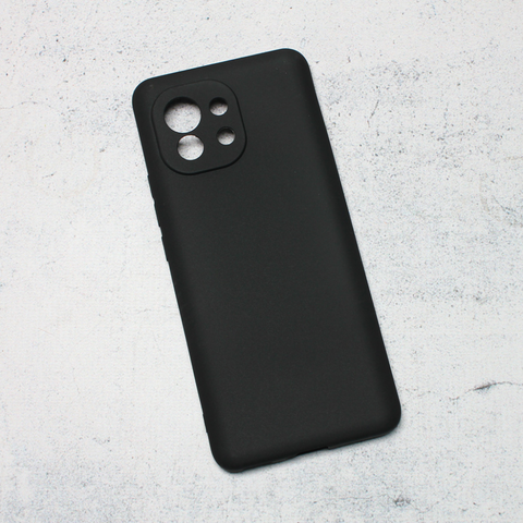 Zastitna silikonska futrola Ultra Thin - Xiaomi Mi 11 mat crna.