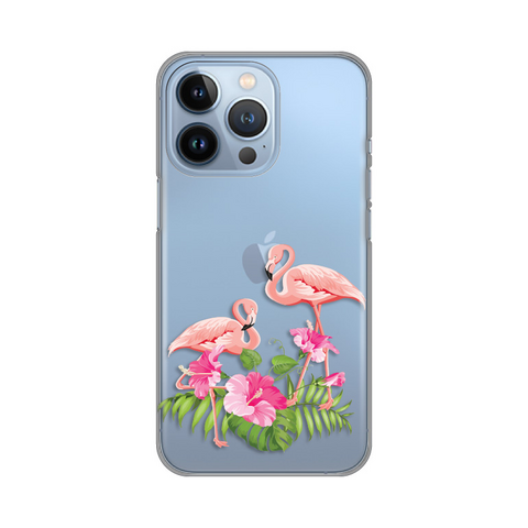 PRINT silikonska futrola skin (ultra tanka) - iPhone 13 Pro Flamingo.