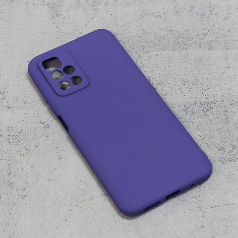 Teracell GIULIETTA silikonska futrola - Xiaomi Redmi 10/Redmi 10 Prime mat ljubicasta.