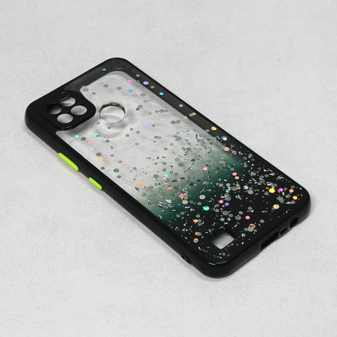 Zastitna futrola okvir Glitter - Realme C21 crna.