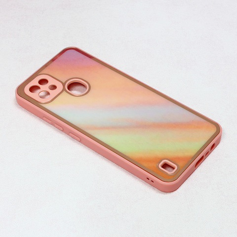 Zastitna futrola Candy Marble - Realme C21 roze.