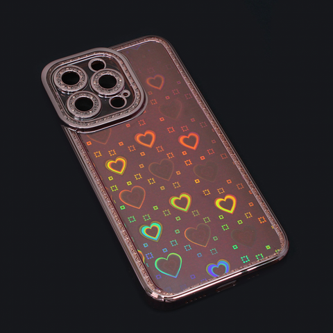Zastitna futrola Heart IMD - iPhone 13 Pro roze.