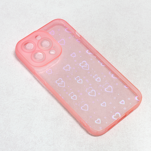 Zastitna futrola Heart Color IMD - iPhone 13 Pro roze.