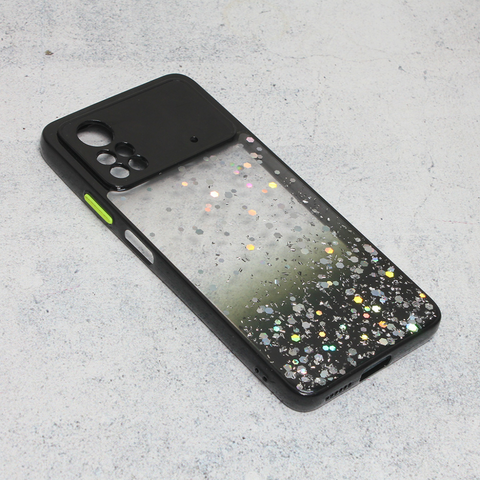 Zastitna futrola okvir Glitter - Xiaomi Poco X4 Pro 5G crna.
