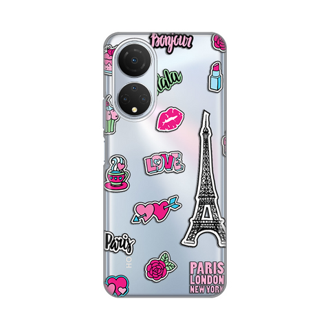 PRINT silikonska futrola skin (ultra tanka) - Huawei Honor X7 Love Paris.