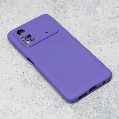 Teracell GIULIETTA silikonska futrola - Xiaomi Poco M4 Pro 4G mat ljubicasta.