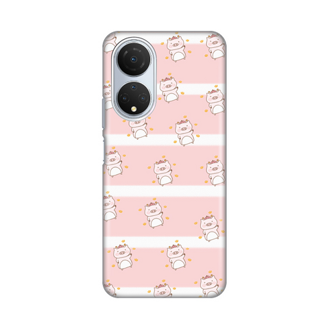 PRINT silikonska futrola - Huawei Honor X7 Pigs.