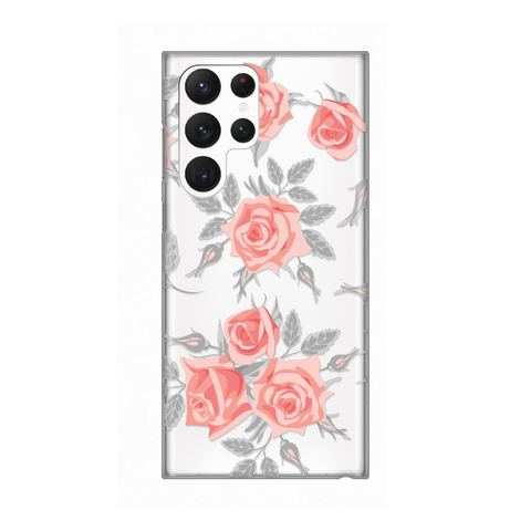 PRINT silikonska futrola skin (ultra tanka) - Samsung Galaxy S22 Ultra 5G Elegant Roses.